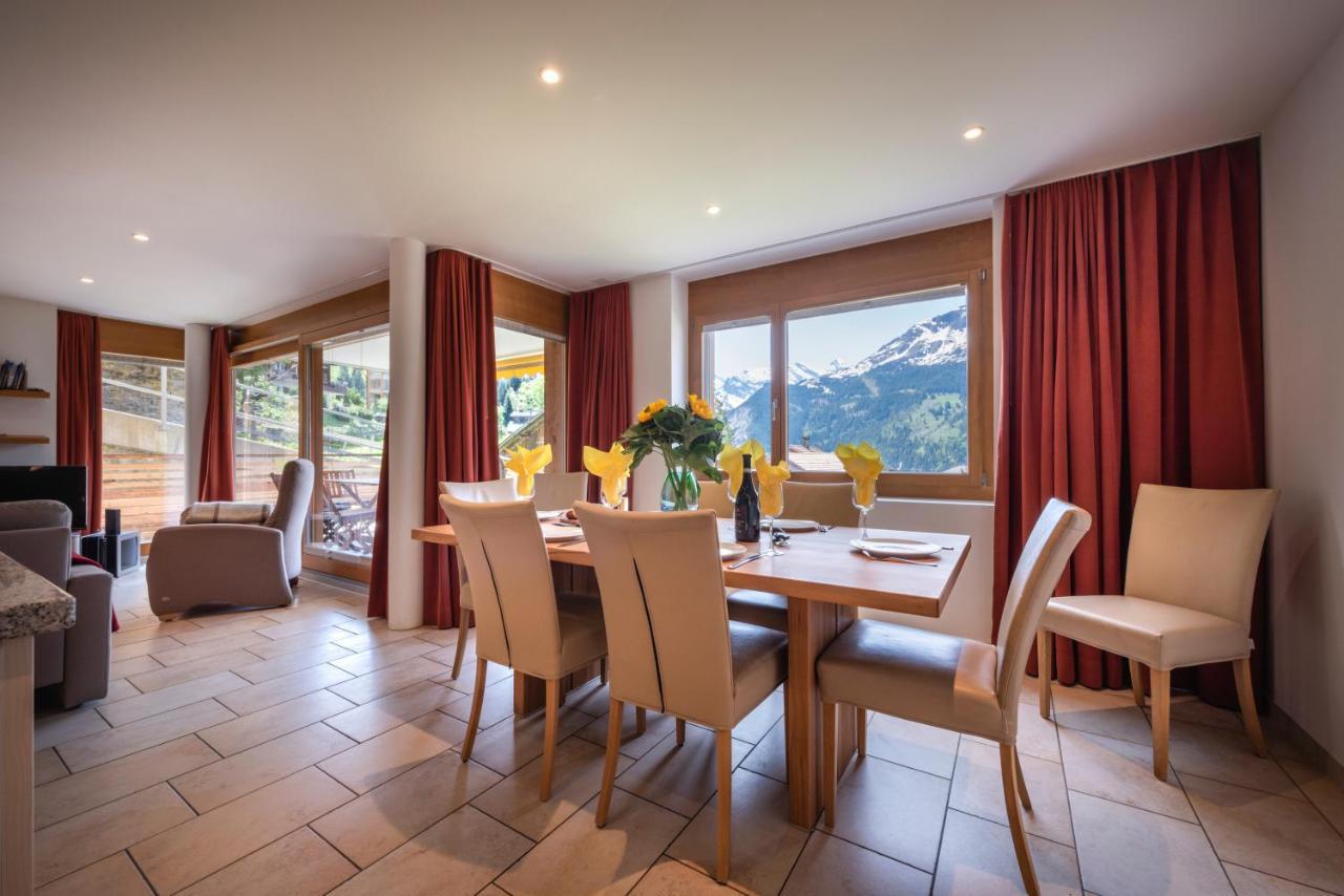 Chalet Am Acher 3 Apartment Wengen Bagian luar foto