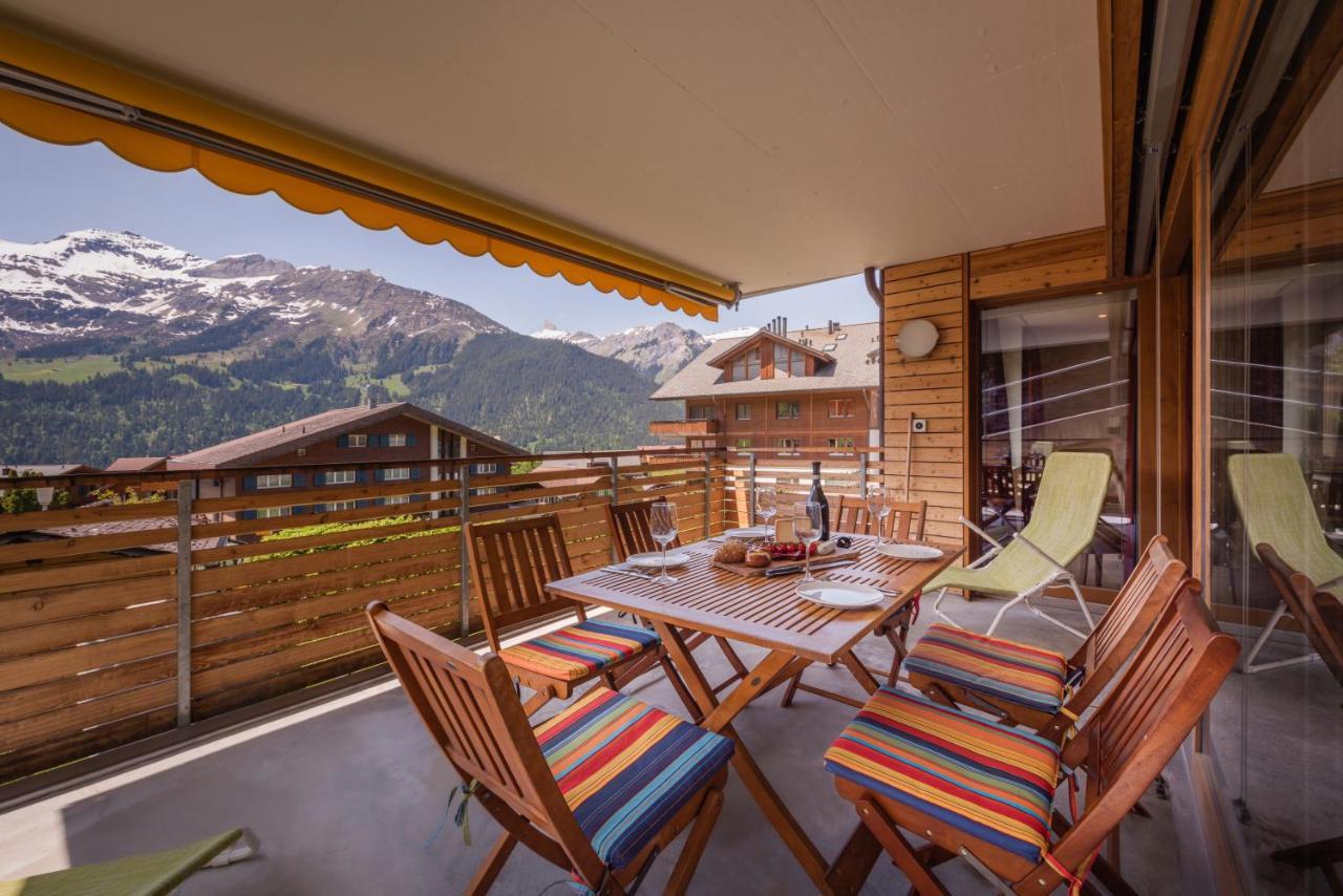 Chalet Am Acher 3 Apartment Wengen Bagian luar foto