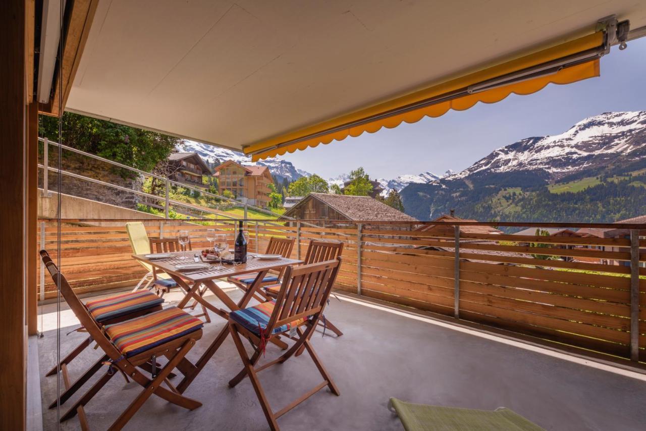 Chalet Am Acher 3 Apartment Wengen Bagian luar foto